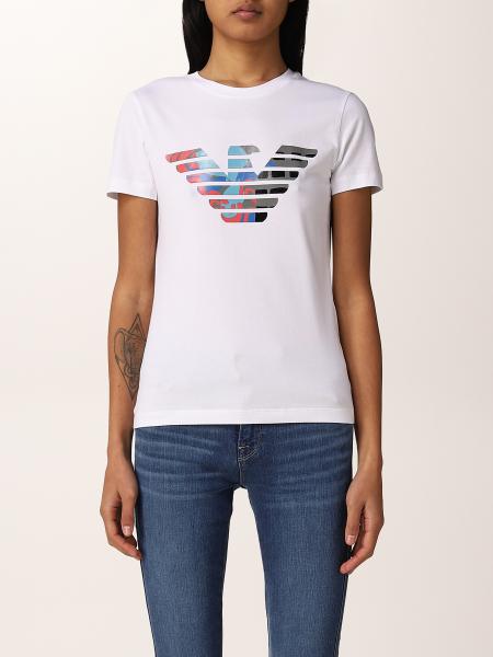Emporio Armani donna: T-shirt Emporio Armani con stampa logo aquila