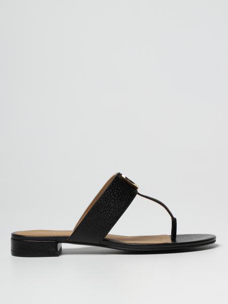 Emporio Armani leather thong sandal