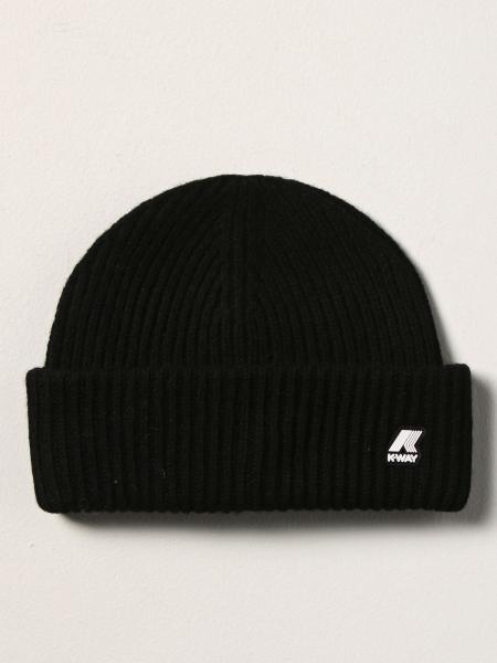 K-WAY: hat in ribbed wool - Black | Hat 