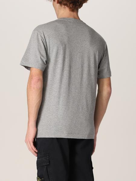 STONE ISLAND: T-shirt in cotton jersey - Grey | Stone Island t-shirt ...