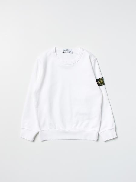 Stone Island Junior cotton sweatshirt with logo