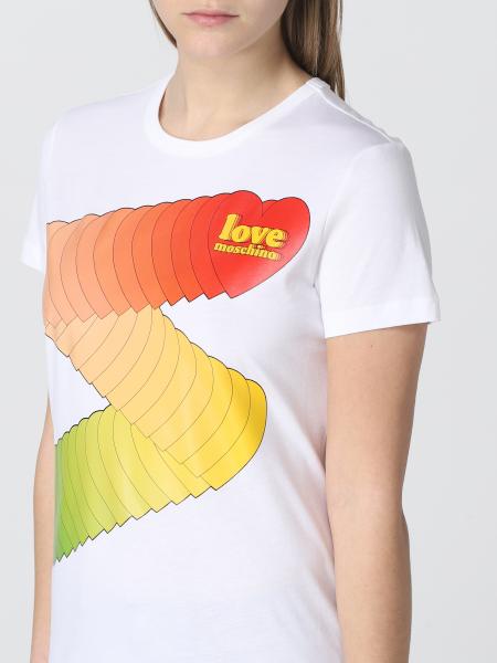 Love Moschino Short Sleeve T-Shirt_Lightning Rock Logo Femme
