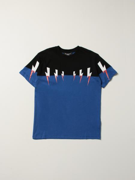 Neil Barrett kids: Neil Barrett t-shirt with lightning print
