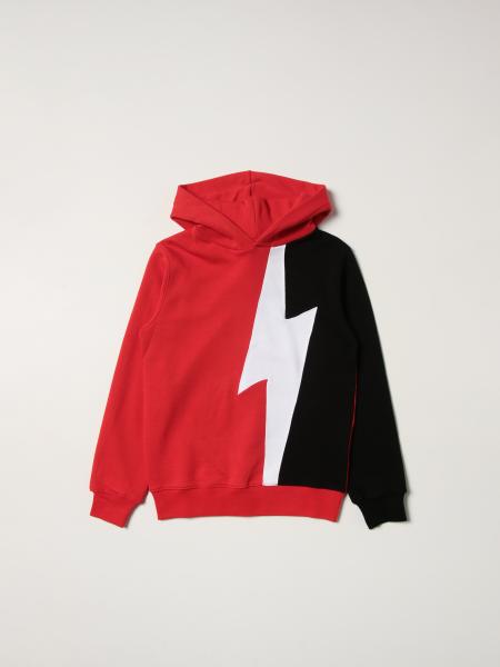 Neil Barrett hooded jumper with lightning