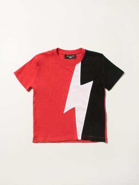 Neil Barrett kids: Neil Barrett t-shirt with lightning bolt