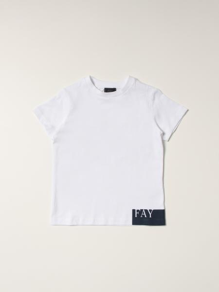 Fay bambino: T-shirt Fay in cotone con logo