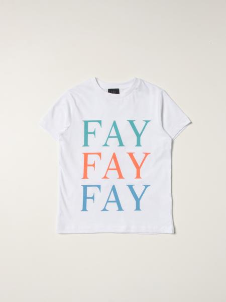 T-shirt Fay in cotone con logo