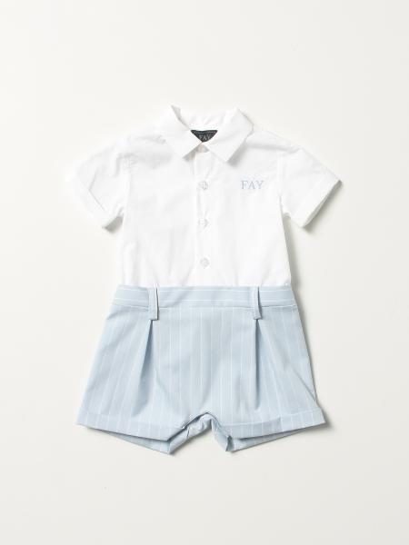 Fay toddler clothing: Fay jumpsuit in cotton blend