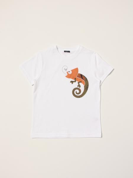T-shirt Il Gufo in cotone con camaleonte