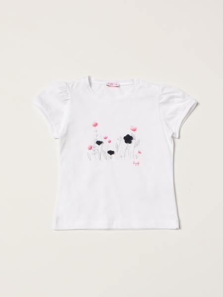 Il Gufo t-shirt in cotton with flower print
