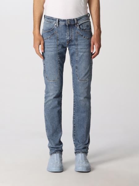 Jeans slim fit uomo: Jeans Jeckerson slim con toppe