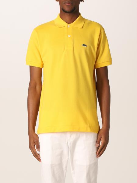 LACOSTE: basic polo shirt with - Yellow | Lacoste polo shirt L1212 online on GIGLIO.COM