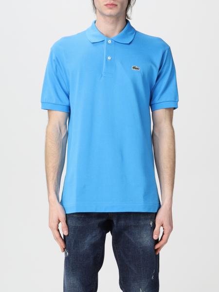 LACOSTE: basic polo shirt with logo - Blue 1 | Lacoste polo shirt L1212 ...