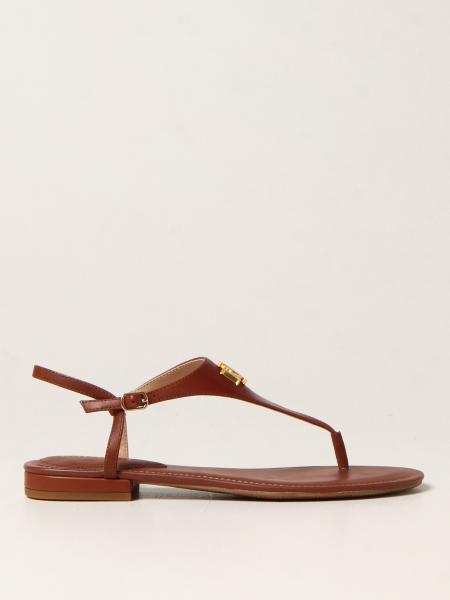 Lauren Ralph Lauren thong sandal in leather