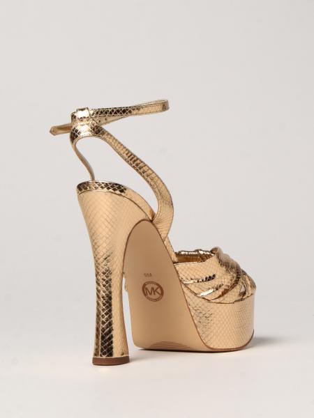 michael kors gold platform sandals