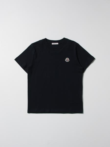 Moncler boys' clothing: Moncler cotton t-shirt with logo