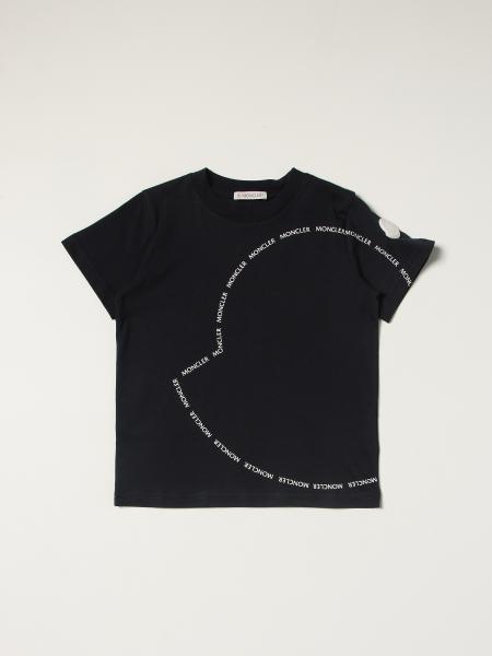 Moncler: Moncler cotton t-shirt with big logo