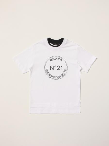 T-shirt N°21 in cotone con logo