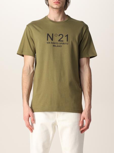 N° 21 uomo: T-shirt N° 21 in cotone con logo