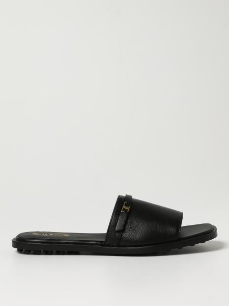 Tod's Outlet: Sandalo flat Tod's in pelle