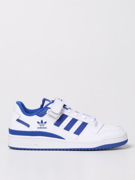 Adidas: Forum Adidas Originals sneakers in rubberized leather