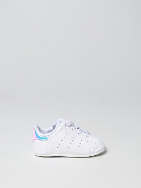 Adidas kids: Stan Smith Adidas Originals cradle shoes in synthetic leather