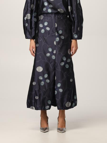 Giorgio Armani women: Giorgio Armani midi skirt in silk blend