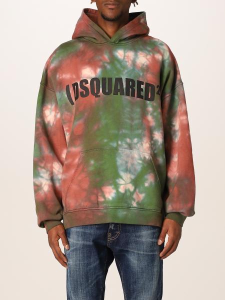 Dsquared2 sweatshirt in tie dye cotton