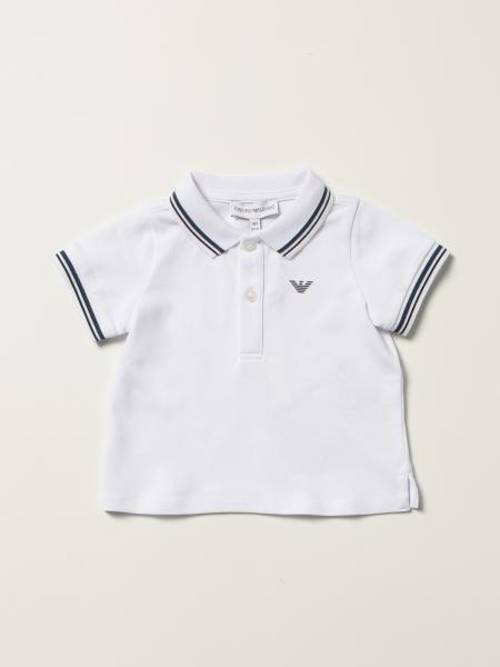 Emporio Armani toddler clothing: Emporio Armani polo shirt in pique cotton