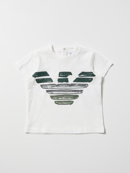 T-shirt Emporio Armani in cotone con stampa aquila