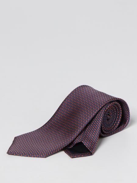 Emporio Armani tie in patterned silk
