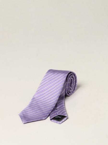 Emporio Armani tie in striped silk