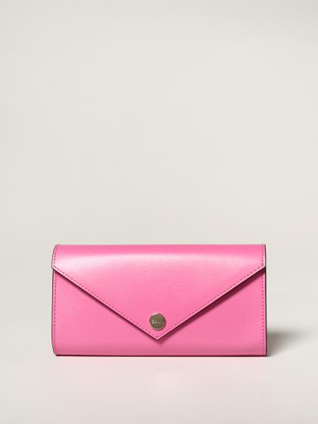 Ganni chain wallet bag in recycled leather