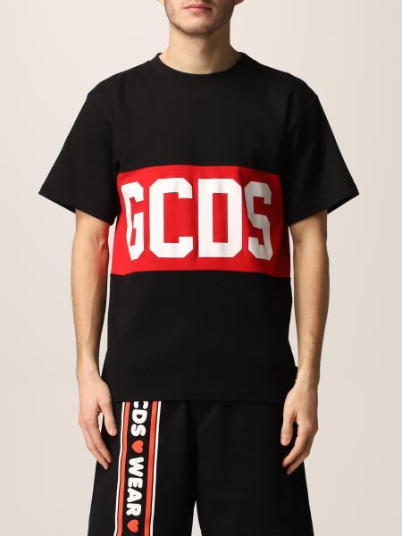 T-shirt Gcds in cotone con banda logo