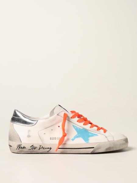 Super-Star Golden Goose trainers in worn leather