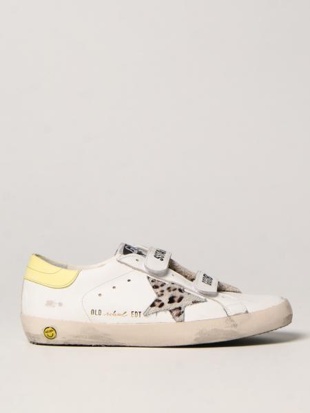 Old School Golden Goose trainers in worn leather