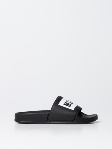 MSGM KIDS: slide sandals in PVC - Black | Msgm Kids shoes 70581 online ...