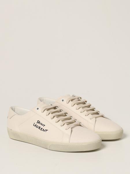 SAINT LAURENT: Court Classic SL/06 canvas sneakers - White | Saint ...