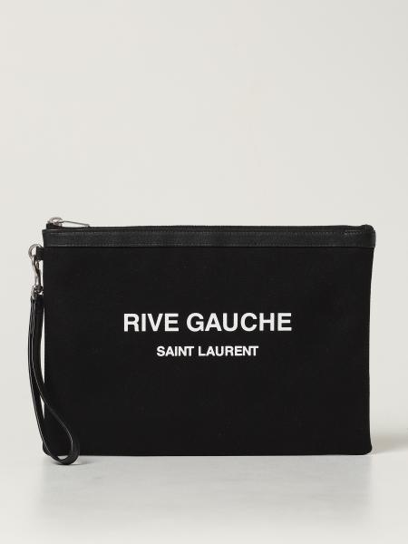 Saint Laurent Rive Gauche canvas pouch