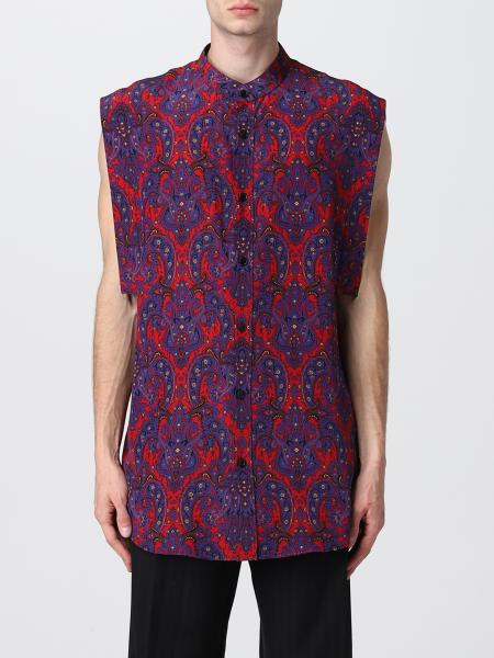 Saint Laurent sleeveless shirt with print