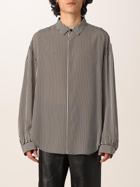 Collezione Uomo Saint Laurent: Camicia Saint Laurent in seta a righe