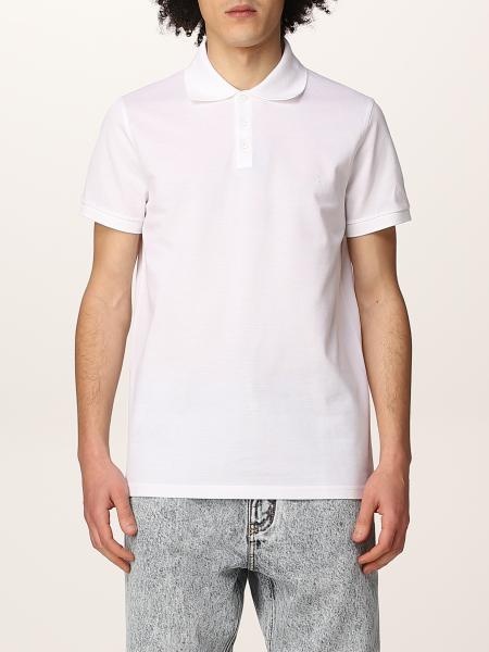 Saint Laurent piqué cotton basic polo t-shirt