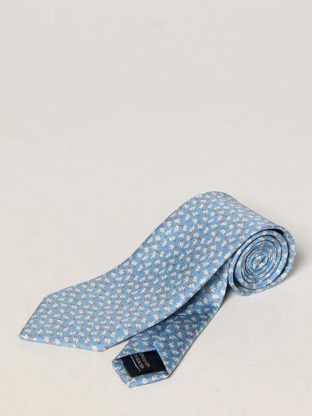 Salvatore Ferragamo men's accessories: Salvatore Ferragamo silk tie with elephants pattern