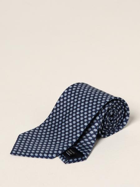 Salvatore Ferragamo men's accessories: Salvatore Ferragamo silk tie with mini frogs