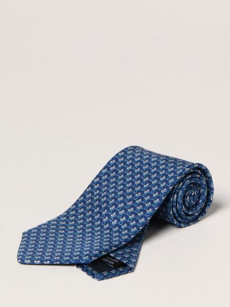 Salvatore Ferragamo men's accessories: Salvatore Ferragamo silk tie with butterflies pattern