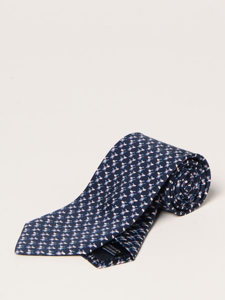 Salvatore Ferragamo silk tie with dogs pattern