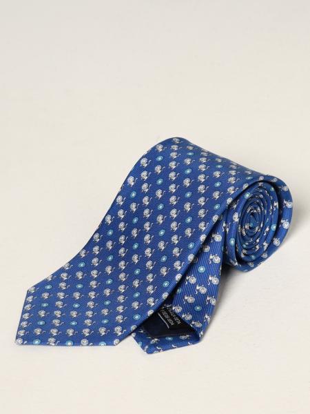 Salvatore Ferragamo silk tie with lions pattern