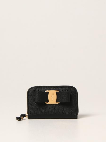 Salvatore Ferragamo accessories for women: Salvatore Ferragamo grained leather wallet
