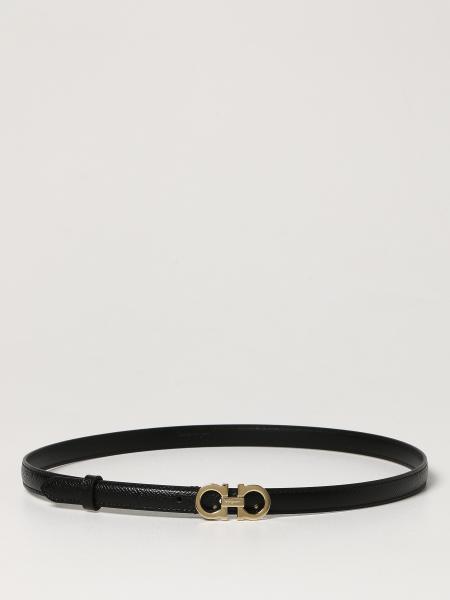 Salvatore Ferragamo accessories for women: Salvatore Ferragamo grained leather belt