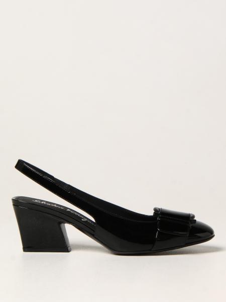 Salvatore Ferragamo shoes for women: Salvatore Ferragamo Briget 55 patent leather slingbacks